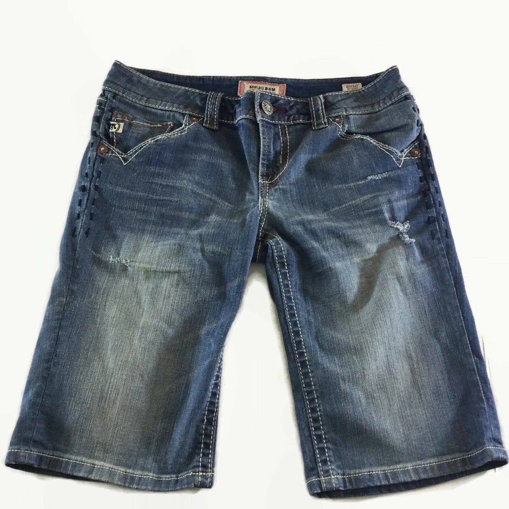 Women’s MEK DNM Bombay Bermuda Blue Denim Jean Spring Summer Shorts Sz - 29